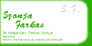 szonja farkas business card